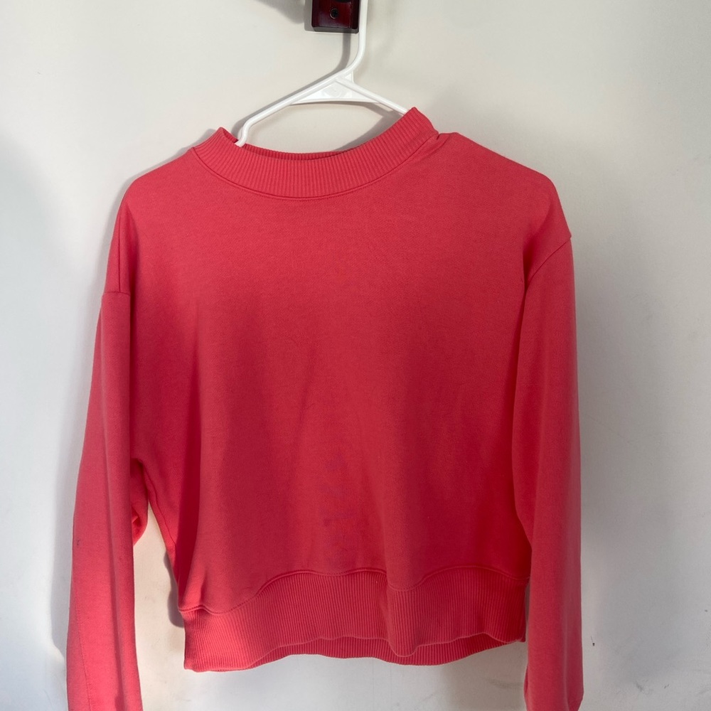 Bright Pink Crop Crewneck
